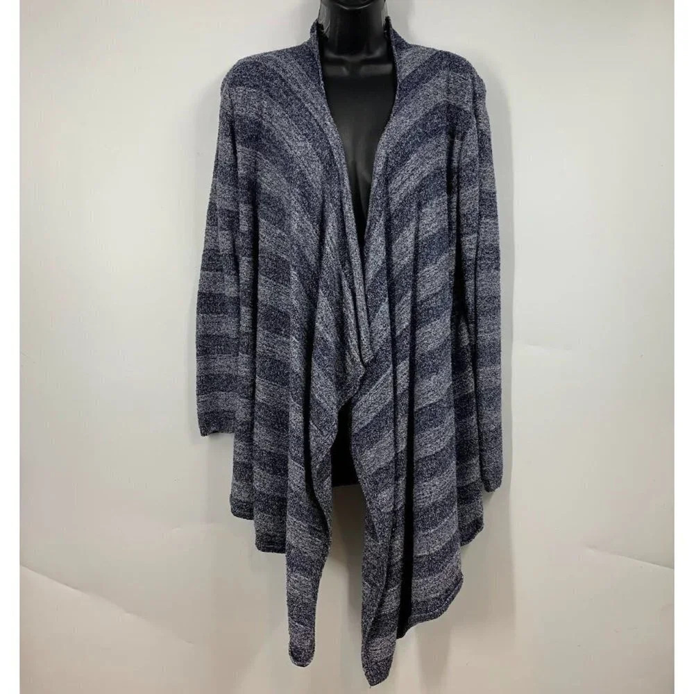 Barefoot Dreams Women's Bamboo Chic Lite Blanket Open Cardigan Sweater Size L‎